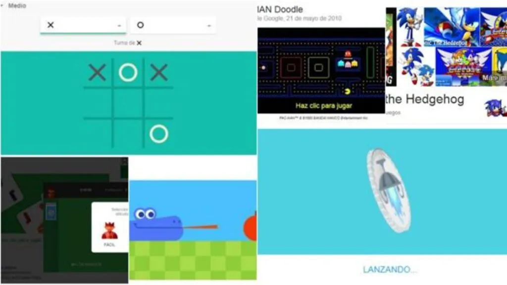 todos los juegos ocultos en google para jugar en el motor de busqueda