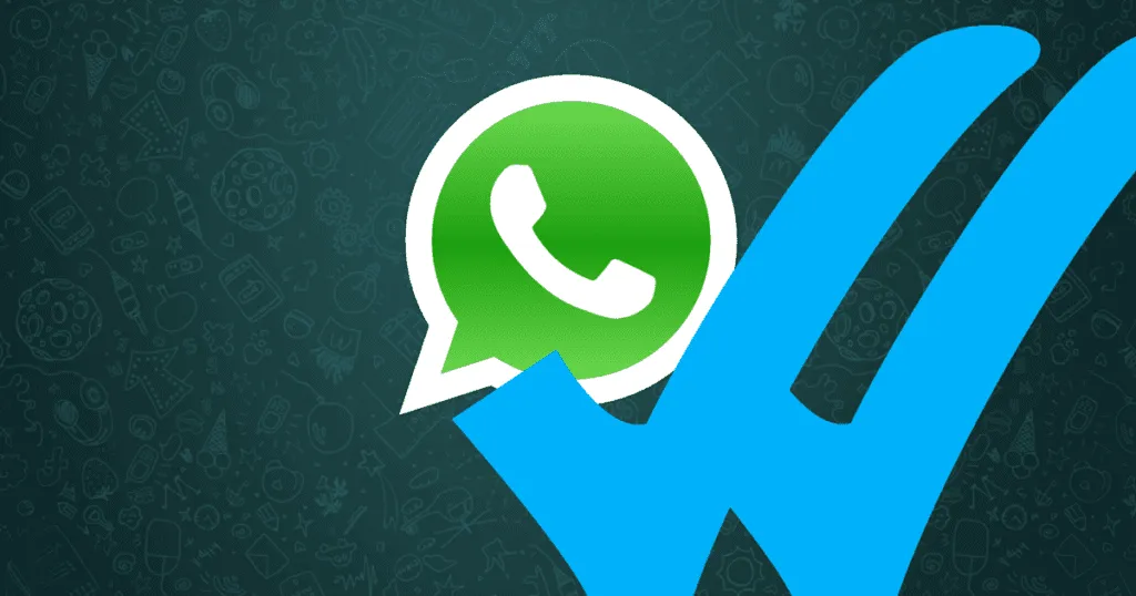 whatsapp ha visto y leido si aparece un doble letrero azul