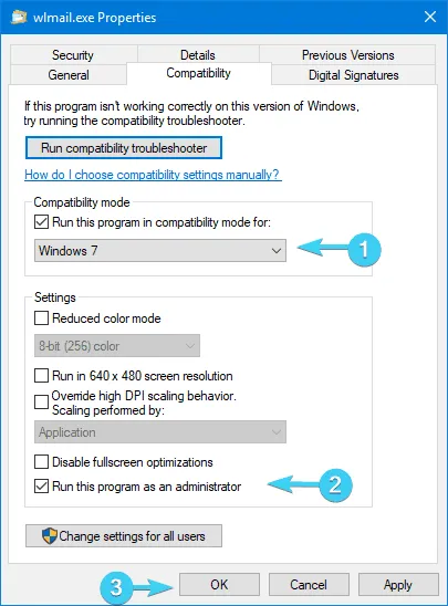windows live mail ya no es compatible eliminelo y use mas