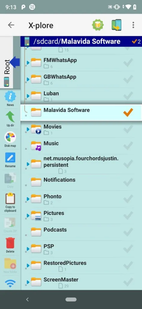 x plore file manager visor de archivos y carpetas de android tambien desde pc
